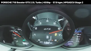 PORSCHE 718 Boxster GTS 2.5L Turbo Launch Control / #PSAECU Stage 2