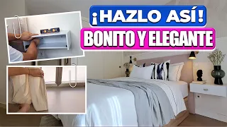 COMO DECORAR un DORMITORIO (ELEGANTE Y MODERNO) Transformación + TRUCOS