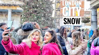 London Christmas Walk, Snow in London | Best Christmas Markets and Lights Tour in Central London