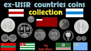 Main coins of ex-USSR countries