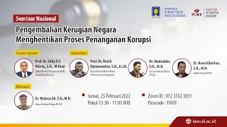 Seminar Nasional Hukum Pidana FH UII 2022