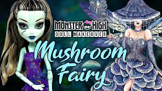 Making MUSHROOM FAIRY QUEEN DOLL / Monster High Doll Repaint by Poppen Atelier