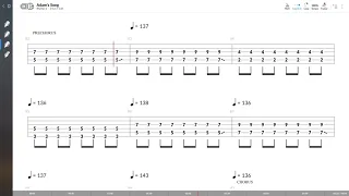 Blink-182 - Adam's Song (RYTHM 2 GUITAR TAB PLAY ALONG)