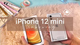 iPhone 12 mini Unboxing 🤍 + Set up | 🍎✨