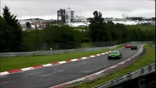 Mercedes AMG GTR POWERSLIDES at The Nurburgring!!