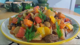 БЛЮДО НА ЛЮБОЙ СЛУЧАЙ ЖИЗНИ! ВКУСНО, дешево и полезно. Жаркое с фасолью!