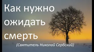 О внезапной смерти. Святитель Николай Сербский #Николай_Сербский