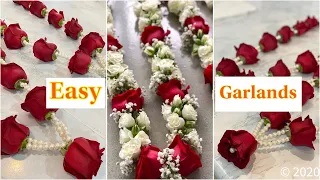 Wedding Garlands || Fresh Roses 🌹 learn How to make it