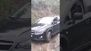 Subaru XV Crosstrek breaking bumper!!  #offroad #offroading #4x4 #climbing #awd #vs #diagonal  #mud