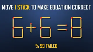 Move 1 Stick To Make Equation Correct-New Full 5