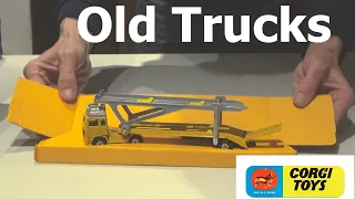 Old Corgi Trucks ~ big die-cast Corgi Toy Collection ~ Vintage Trucks