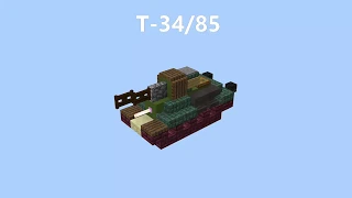 Minecraft T-34/85 Tutorial (1:1 scale)