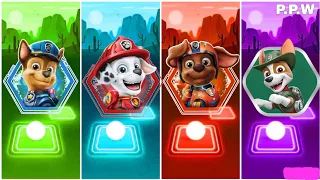 Paw Patrol Rescue World | Chase 🆚 Tracker 🆚 Zuma 🆚 Marshall | Tiles Hop