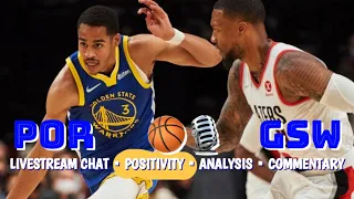 #Warriors-Blazers: Jordan Poole vs Lillard! Kuminga! Live chat/commentary/analysis, 2nd screen, PVO!