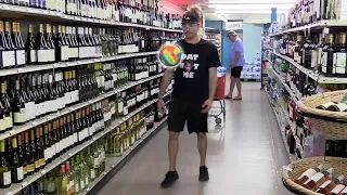 Juggling a Soccer Ball in the Wine Aisle