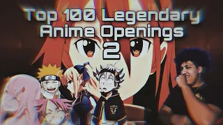 100 Legendary Anime Openings #2 (Reaction)