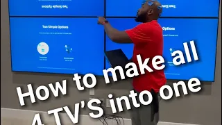 How To Make All 4 TV’S One Big Screen