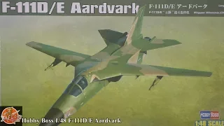 Hobby Boss 1/48 F-111D/E Aardvark Review (Re uplaoded Video)