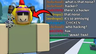 I TROLLED an ENTIRE ROBLOX SERVER with EVERY ROBLOX SOUND HAT..