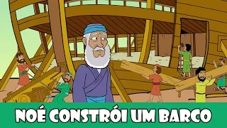 DESENHOS BÍBLICOS - NOÉ CONSTRÓI UM BARCO