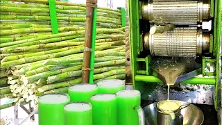 Sugarcane juice vendor with Itinerant traditional machine|sugarcane juice extractor|Irfan Ali veer