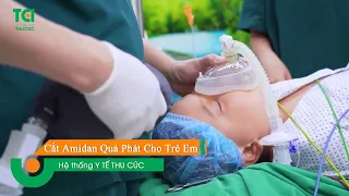 Cắt viêm Amidan quá phát cho bé Việt Tiến