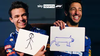 Lando and Daniel take on HILARIOUS drawing challenge! ✏️😂