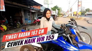 TEST RIDE NAIK WR155 SUPERMOTO TINGGI BADAN 162 CM