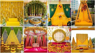 Haldi decoration ideas at home ||Haldi ceremony decoration