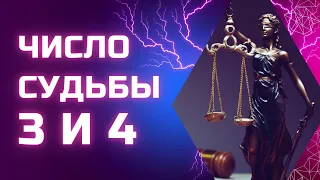 Число судьбы 3, число судьбы 4. Предназначение, уникальные особенности, самореализация.