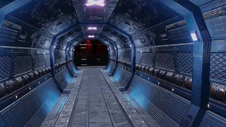 Sci-Fi Corridor Scene | Sci-Fi Texture Trim Sheets