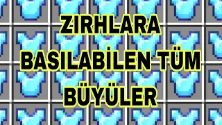 MİNECRAFT - ZIRHLARA BASILABİLEN TÜM BÜYÜLER