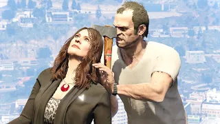 GTA V PC Trevor Kills Amanda (Editor Rockstar Movie Cinematic Short Film)