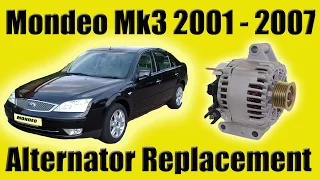 Ford Mondeo Mk3 Alternator Removal Diesel How To