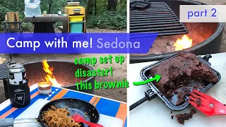 SUV Camping, campfire cooking, and then everything goes wrong. Sedona, Arizona