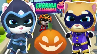 Talking Tom Hero Dash new update HALLOWEEN Pumpkin Rush Event Midnight Ginger vs Moonlight Angela