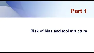 Risk of bias tools