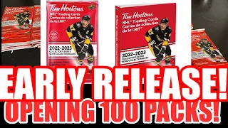 TIM HORTONS HOCKEY CARDS ARE BACK! Early Release - Opening 100 Packs of New Tim Hortons Hockey Cards
