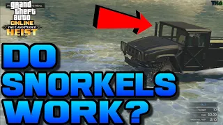 Gta 5 Online: DO SNORKELS WORK? - (All Vehicles With Working Snorkels!)