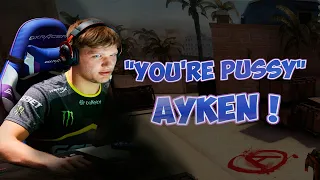 S1MPLE "ABOUT KICK AYKEN FPL" CS:GO "you're pussy or what ?"