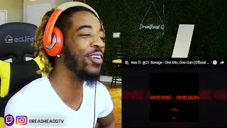 First Time Hearing Nas! Nas ft. @21savage - One Mic, One Gun (Official Audio) REACTION