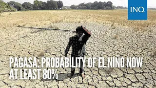 Pagasa: Probability of El Niño now at least 80% | #INQToday