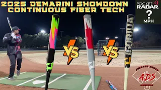 Battle of the USSSA 2025 Continuous Fiber DeMarini's | Vanilla Gorilla vs Midload vs Red Bat