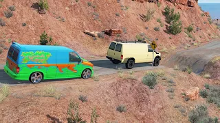 Mobil vs Potholes #5 - BeamNG Drive