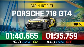 Asphalt 9 Car Hunt Riot - PORSCHE 718 CAYMAN GT4 CLUBSPORT - Touchdrive & Manual Lap - ALL INCLUSIVE