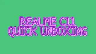 realme c11 mint green quick unboxing