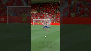 Dominik Szoboszlai free kick goal #shorts #ps4 #fifa22 #goal #freekick #liverpool