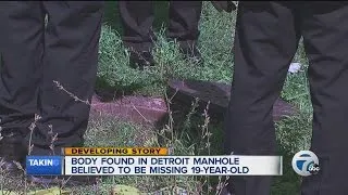 Body found in Detroit manhole believed to be missing 19-year-old man