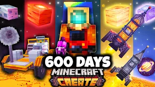 We Survived 600 Days as the ULTIMATE INVENTORS in Minecraft CREATE