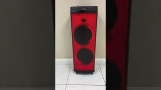 Max Power MPD1206B HALO karaoke speaker, big size speaker. Portable speaker. Super loud. Lights.